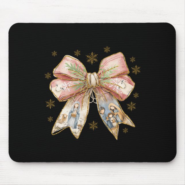 Mousepad Jesus Coquette Xmas Jesus É A Razão (Frente)