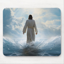 Mousepad Jesus Cristo andando na água, cristão #7