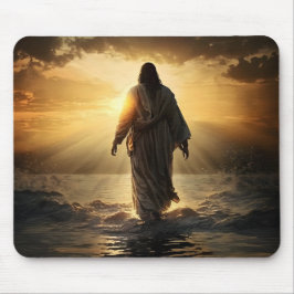 Mousepad Jesus Cristo caminhando sobre a água, cristão #8