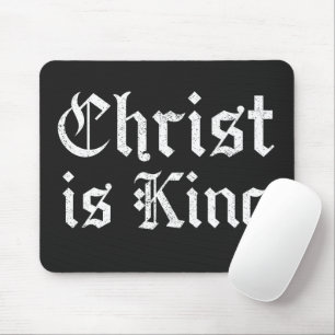 Mousepad Jesus Cristo É Rei Arte Grunge Gothic Blackletter