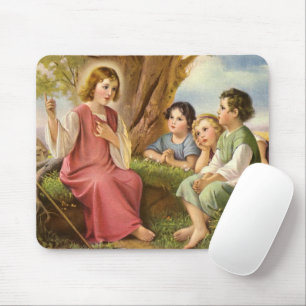 Mousepad Jesus Cristo Ensinando Crianças, Religião Antiga