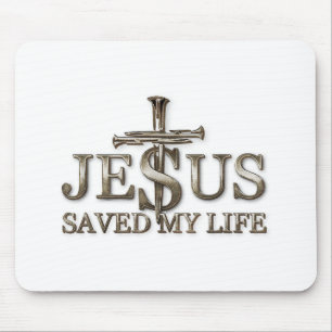 Mousepad Jesus Cristo Salvou Meu Presente De Vida Para Mulh