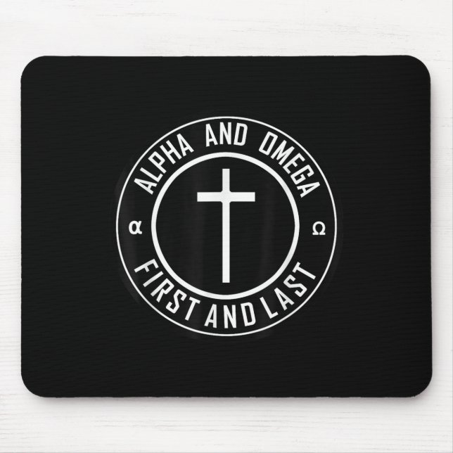 Mousepad Jesus Cruzando Círculos Engraçado Alfa E Ômega - P (Frente)