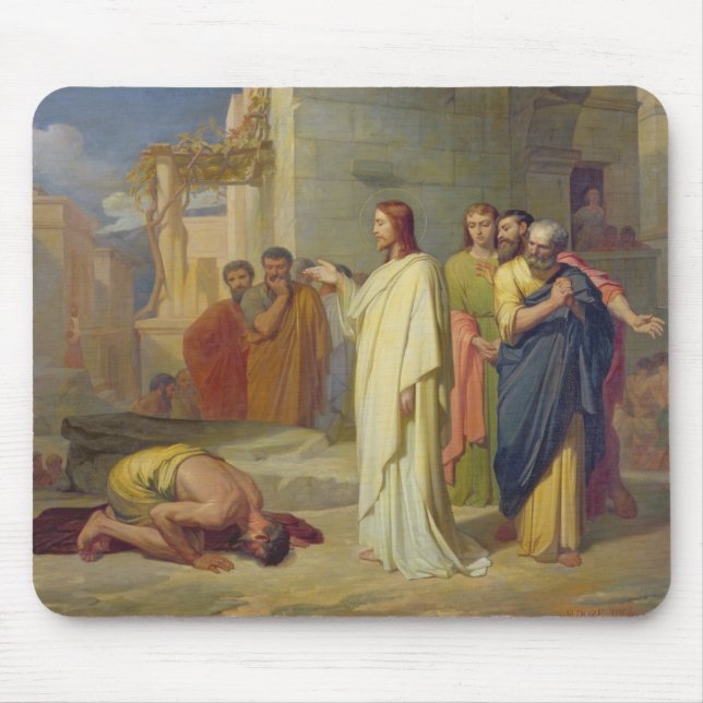 Mousepad Jesus curando o Leper, 1864 (Frente)