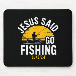 Mousepad Jesus Disse Ir Pescar Lucas 5-4 Pescador Cristão