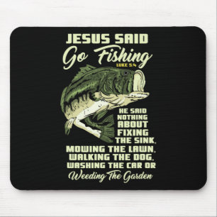 Mousepad Jesus Disse Vá Pescar História de Peixes Bíblia Pe