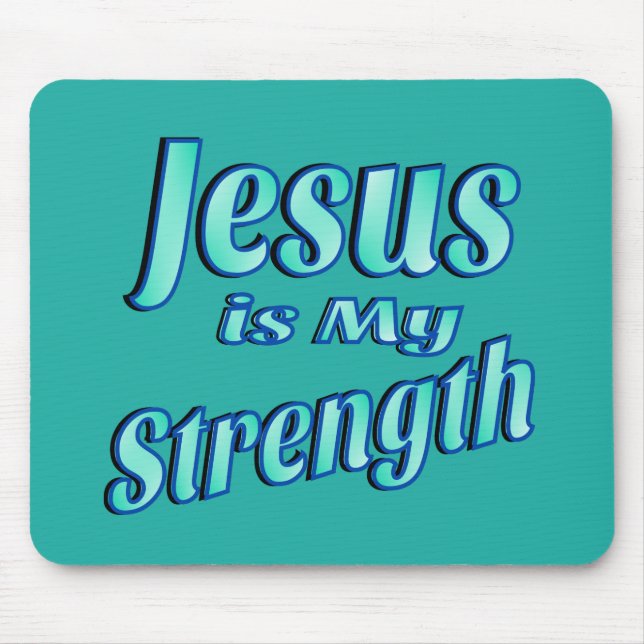 Mousepad Jesus é a minha vírgula forte (Frente)