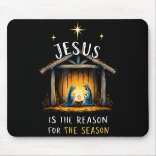 Mousepad Jesus É a Razão da Temporada Fé Cristã