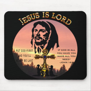 Mousepad Jesus é Deus