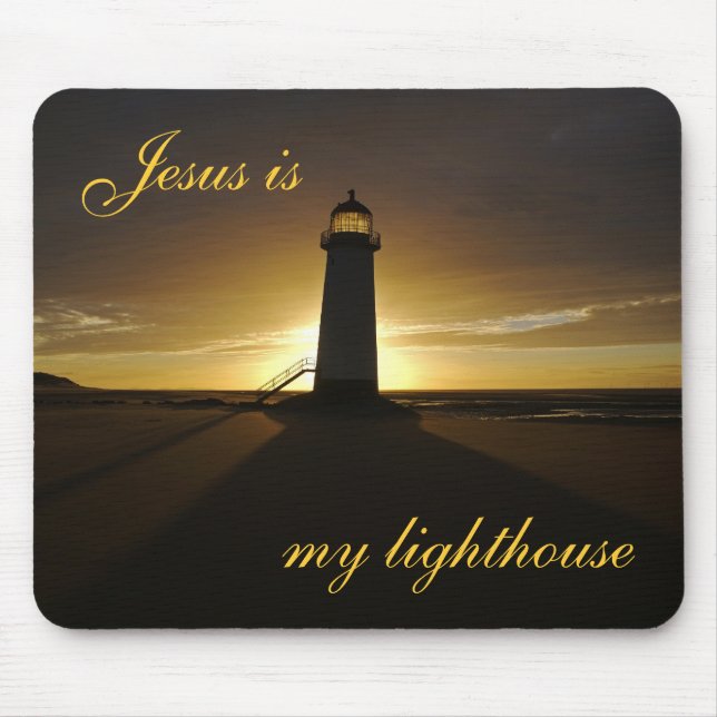 Mousepad Jesus é meu farol (Frente)