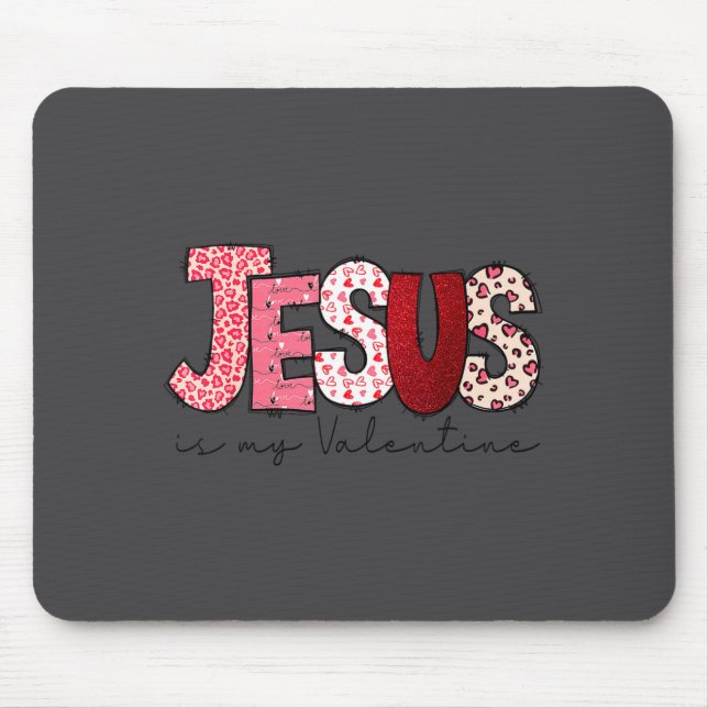 Mousepad Jesus É Meu Namorado Fé Cristã Religioso Va (Frente)