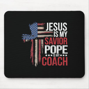Mousepad Jesus É Meu Papa Salvador É Minha Quota Religiosa