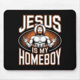 Mousepad Jesus É Meu Parceiro Religioso Academia Fé Cristã