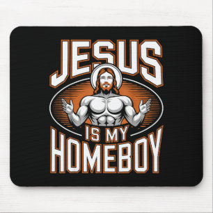 Mousepad Jesus É Meu Parceiro Religioso Academia Fé Cristã