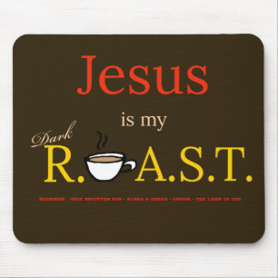 Mousepad Jesus é meu R.O.A.S.T. escuro