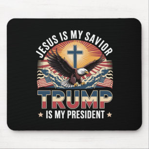 Mousepad Jesus é meu salvador é meu presidente religioso