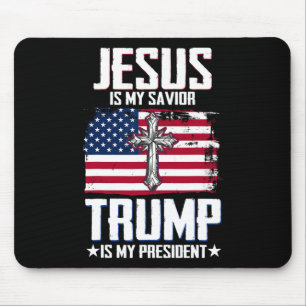 Mousepad Jesus É Meu Salvador Trump É Meu Presidente 2