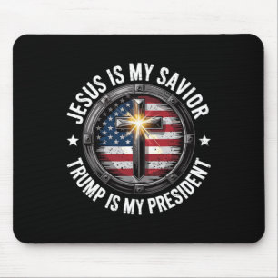 Mousepad Jesus É Meu Salvador Trump Meu Presidente Co Crist