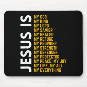 Mousepad Jesus É Meu Tudo Cristão Deus Jesus Religião