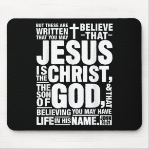 Mousepad Jesus É O Cristo O Filho De Deus John 20 31 Bibl