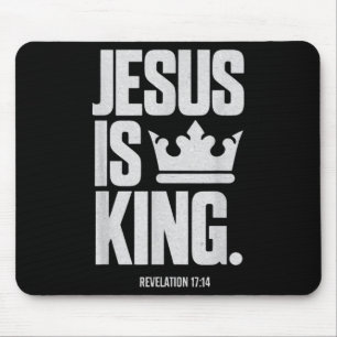 Mousepad Jesus é o rei Bíblia das Escrituras Religiosas Cit