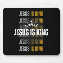 Mousepad Jesus é rei.