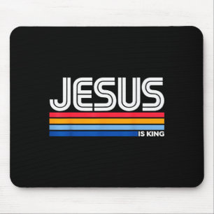 Mousepad Jesus É Rei Cruz Cristã Deus Fé Bíblia Religião