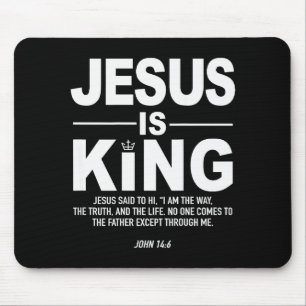 Mousepad Jesus É Rei Fé Religiosa Deus Cristão Homens