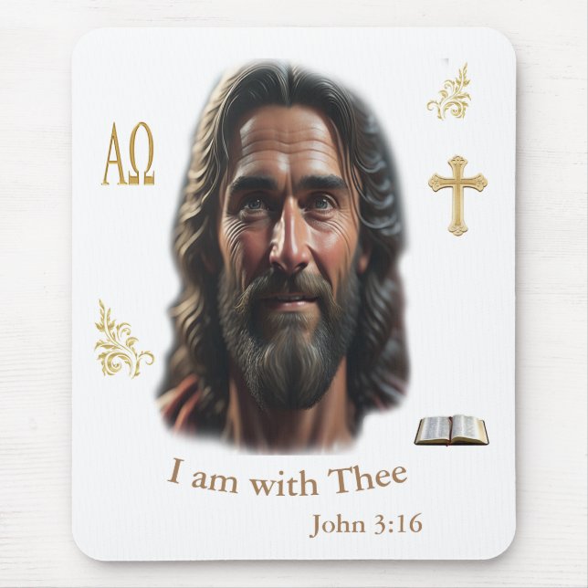 Mousepad Jesus está com você (Frente)