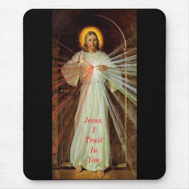 Mousepad Jesus, eu confio em você (Frente)