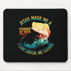 Mousepad Jesus Fez De Mim Um Peixe Bíblia De Peixe Verso Ma