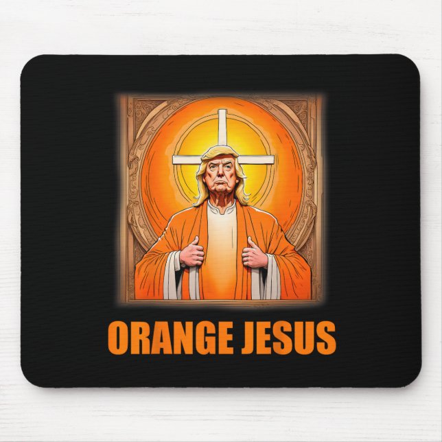 Mousepad Jesus Funny Trump 1 (Frente)