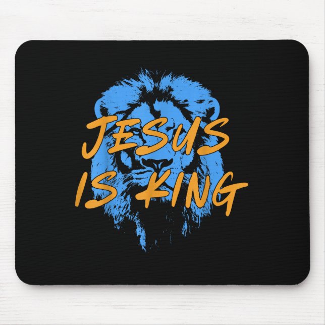 Mousepad Jesus Is King Lion Of Judah Design Faith Tee  (Frente)