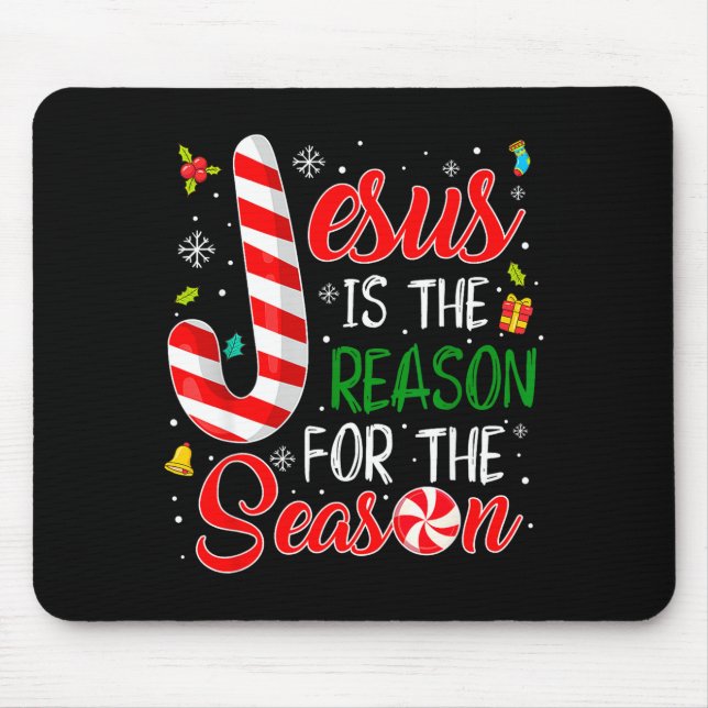 Mousepad Jesus Is The Reason For The Season Christmas Chris (Frente)