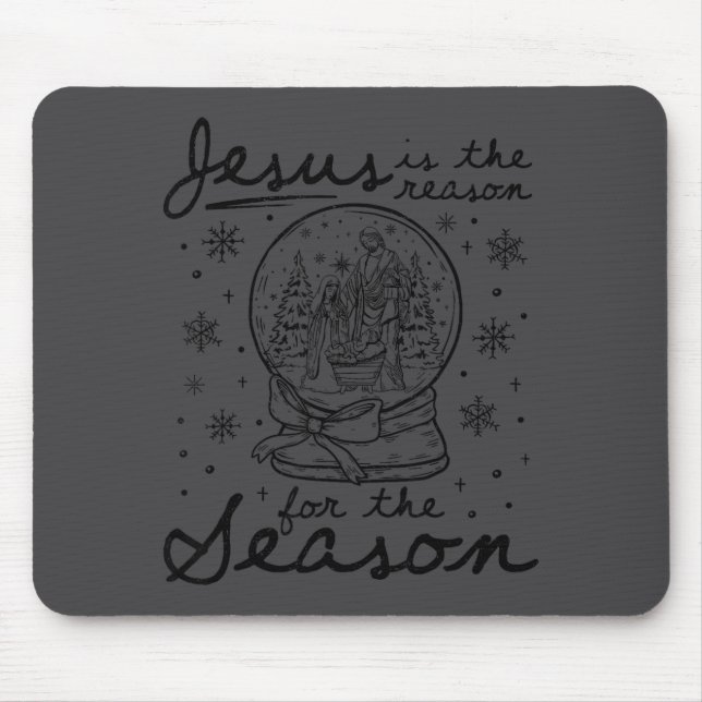 Mousepad Jesus Is The Reason For The Season Christmas Nativ (Frente)