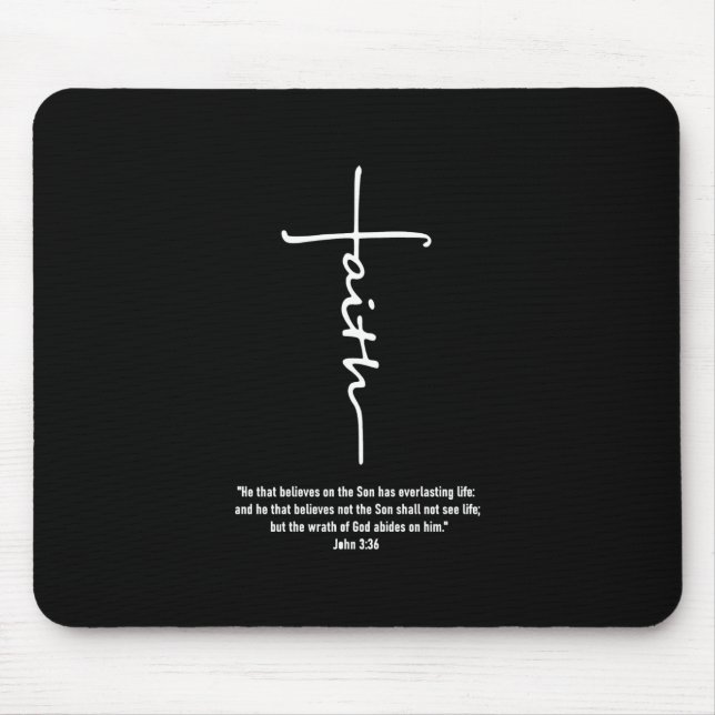 Mousepad Jesus Love | Faith Cross Christian Jesus Faith God (Frente)