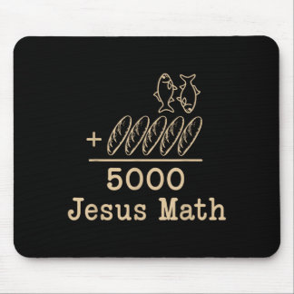 Mousepad Jesus Matemática 2 Peixes 5 Pães Alimenta Os 5000