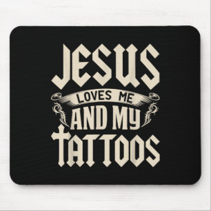 Mousepad Jesus Me Ama E Minhas Tatuagens Tatuadas Tatuagem 