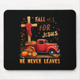 Mousepad Jesus Minha Estação Favorita Outono Natal Christia
