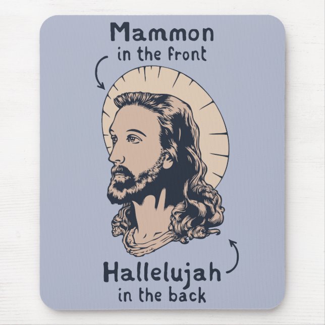 Mousepad Jesus Mullet (Frente)