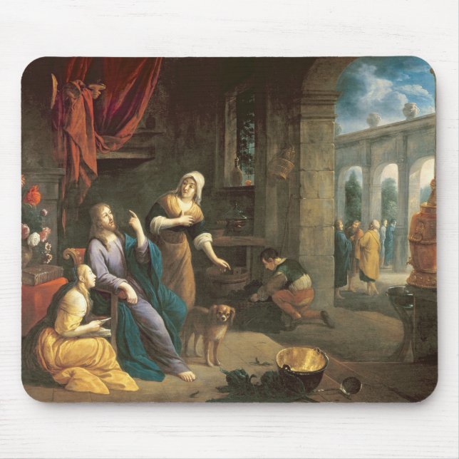 Mousepad Jesus na casa de Martha e de Mary (Frente)