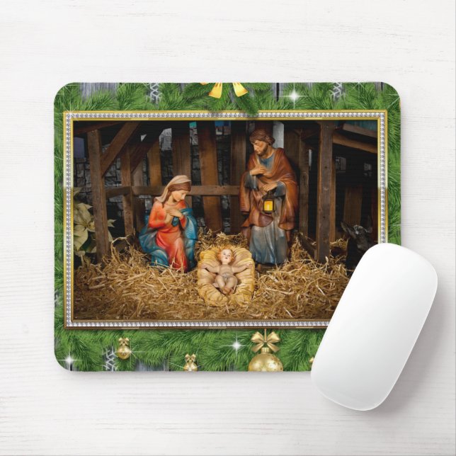 Mousepad Jesus nascer (Com mouse)