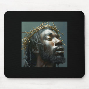 Mousepad Jesus Negro, Cristianismo, Igreja, Cristo, Jesus _