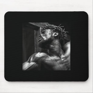 Mousepad Jesus Negro, Cristianismo, Igreja, Cristo, Jesus _