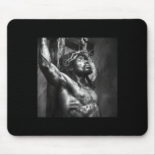 Mousepad Jesus Negro, Cristianismo, Igreja, Cristo, Jesus _