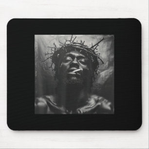 Mousepad Jesus Negro Fuma, Cristianismo, Igreja, Cristo,