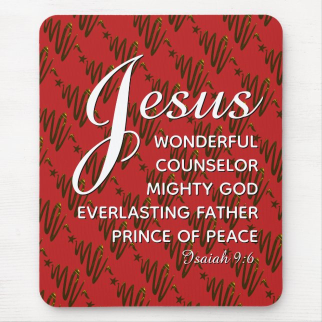 Mousepad JESUS PRINCE OF PEACE Christian (Frente)