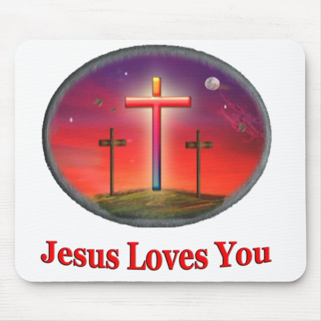 Mousepad jesus te ama (Frente)