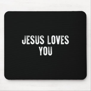 Mousepad Jesus Te Ama A Fé Religiosa Cristã Para Os Homens