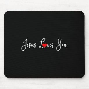Mousepad Jesus Te Ama - Cristão Religioso